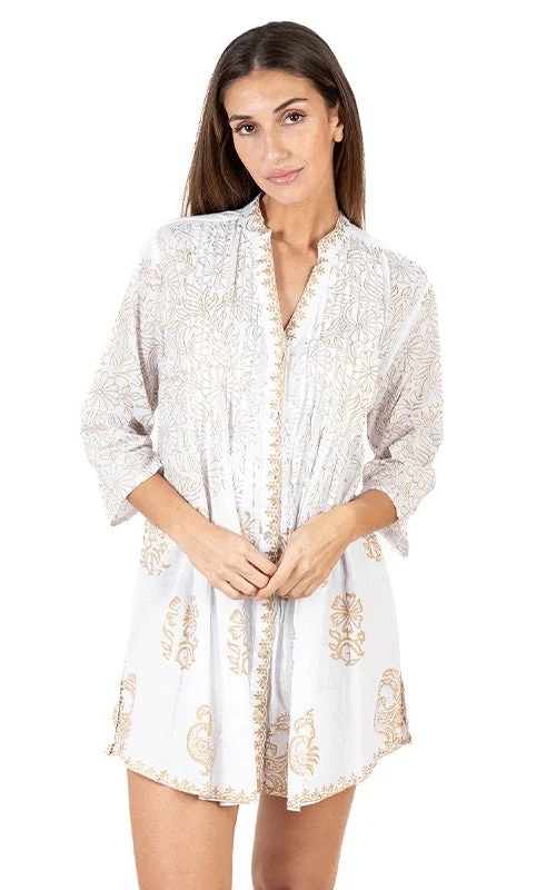 Ruby Cream/Sand Tunic Casual Dresses for Women