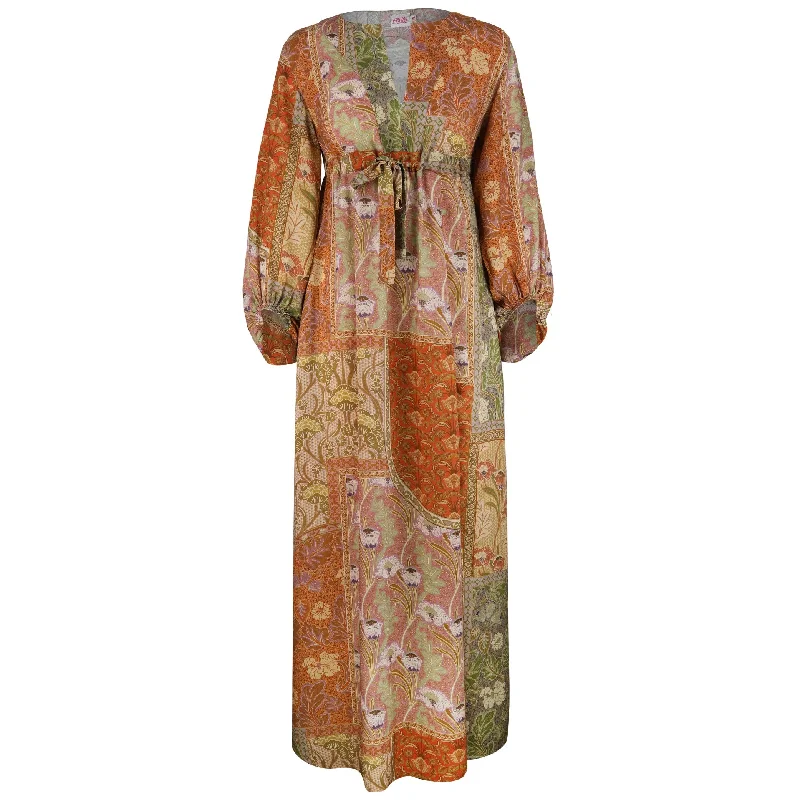 Betsy Orange Print Dress Women's Wardrobe Apparel