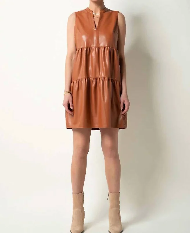 Rekha Dress In Mocha Bisque Clothing For Women