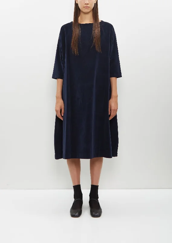 Velvet Boatneck Dress Online Impressions Boutique