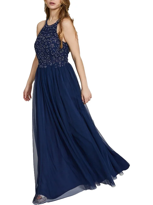 Juniors Womens Embellished Maxi Evening Dress Trendy Women's Apparel for All Seasons