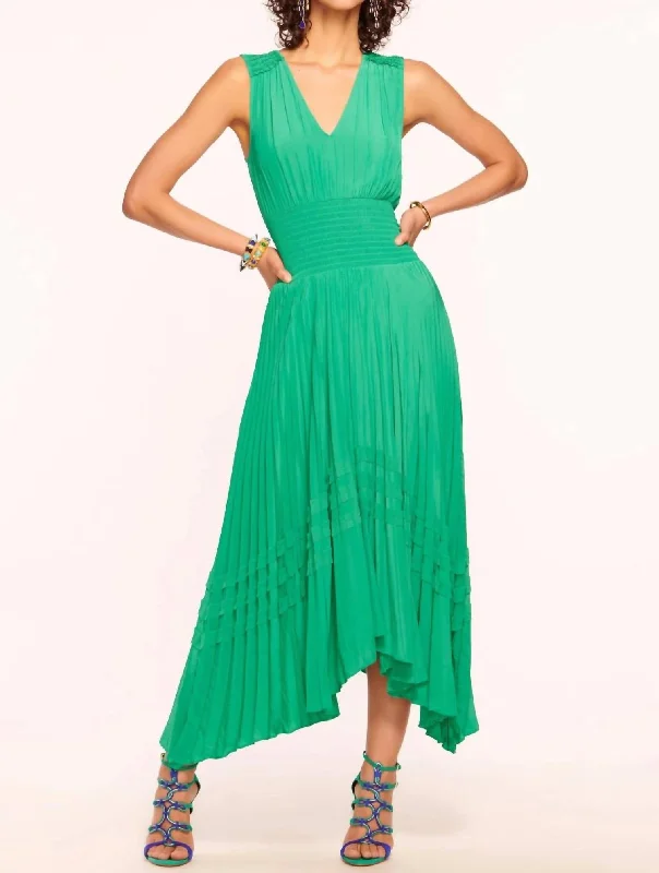 Livia Dress In Sea Green Elegant Clothing For Women