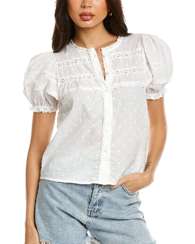 Stellah Lace-Trim Top Women's Relaxed Clothes