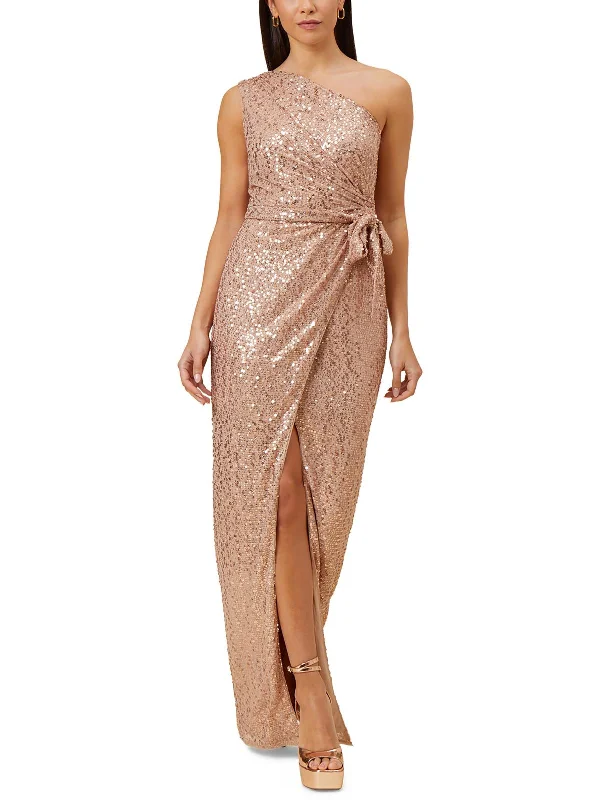 Womens Sequined Long Evening Dress Women's Chic Outerwear Attire