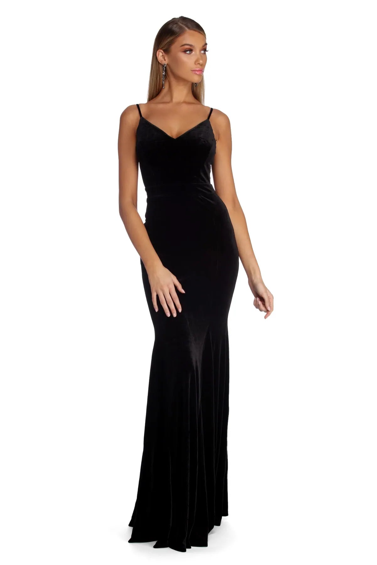 Lyanna Formal Velvet Mermaid Dress Women's Athleisure Apparel