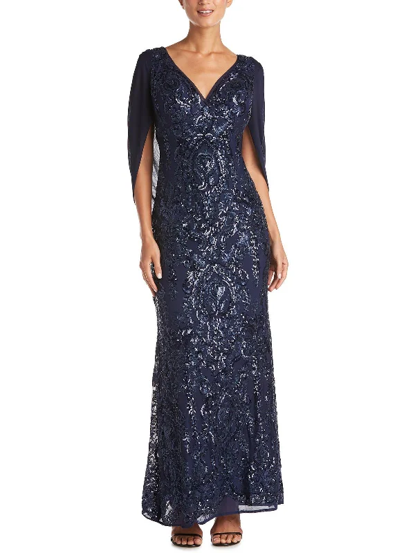 Womens Sequined Long Evening Dress Luxury Women's Clothing