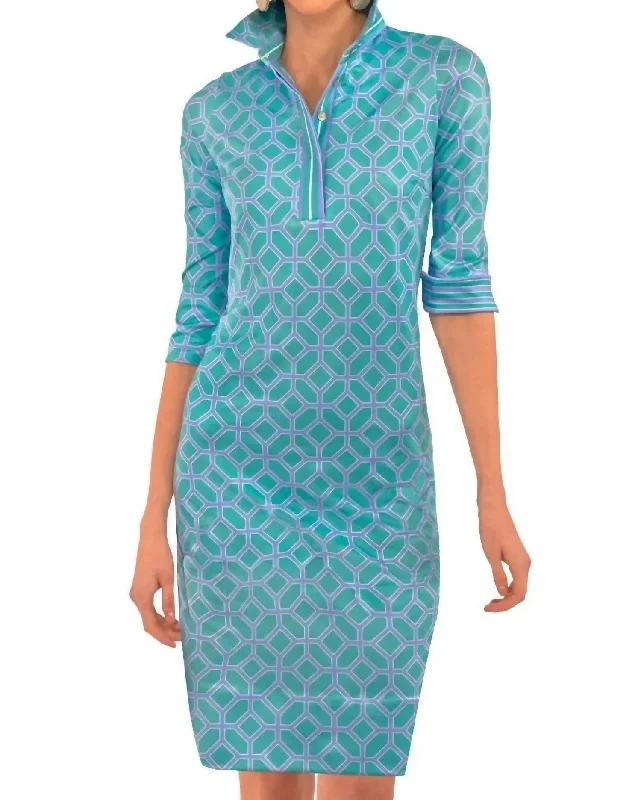 Everywhere Lucy Jersey In Turquoise Women's Formal Apparel