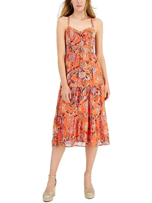 Womens Tiered Midi Sundress Women's Professional Apparel