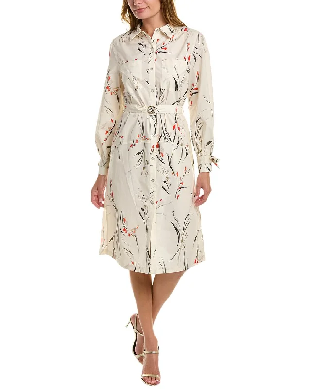 Marchesa Notte Printed Shirtdress Online Boutiques Affordable