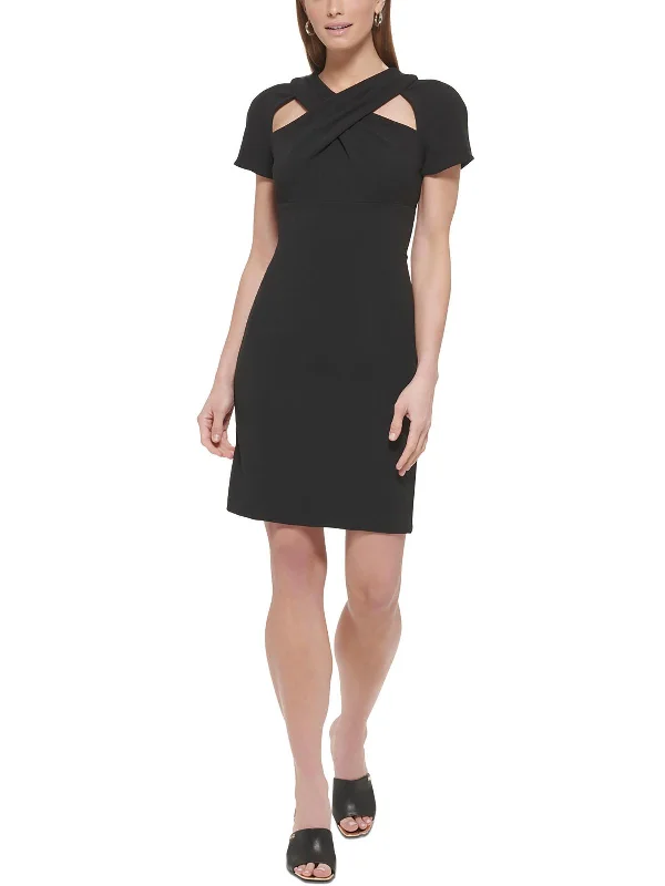 Womens Crepe Sheath Dress Formal Attire For Women