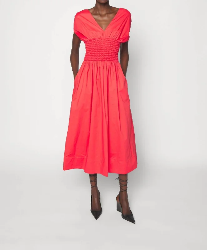 Jackson Dress In Hibiscus Sustainable Fashion 