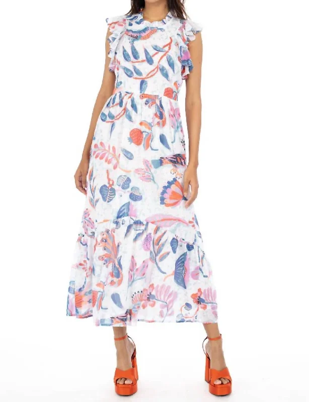 Hannah Dress In Muse Pool Women's Outfit