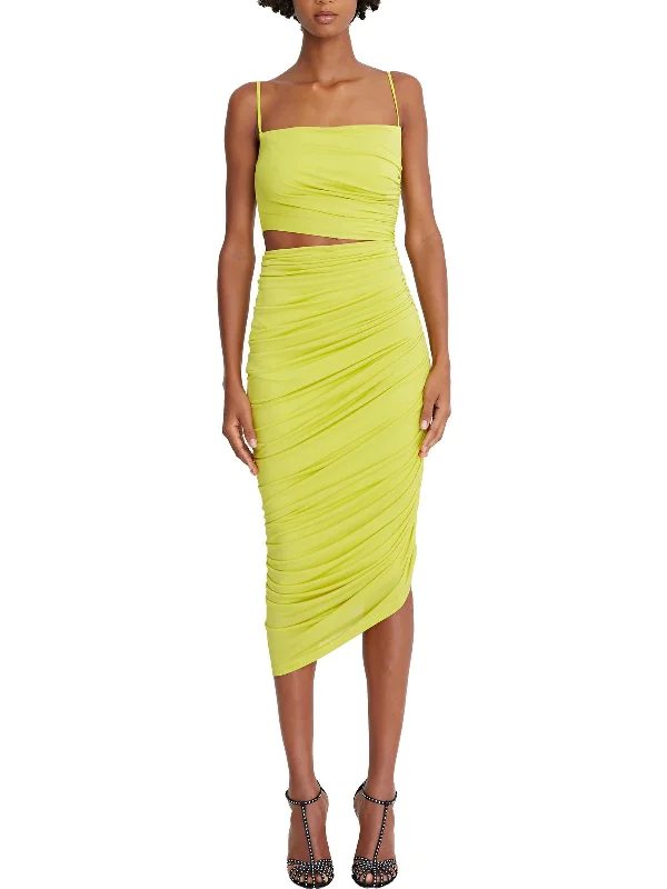 Womens Cut-Out Midi Cocktail and Party Dress Clearance Sale