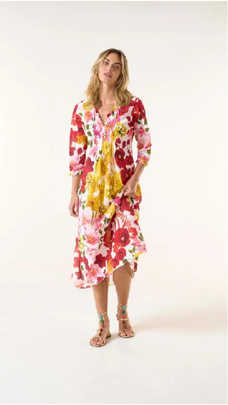 Flamenca long poppy yellow Women's Comfy Loungewear Outfit