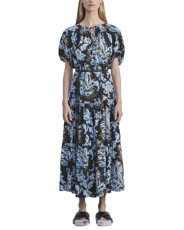 Lafayette 148 New York Pleated Neck Dress Women's Clothing Sale