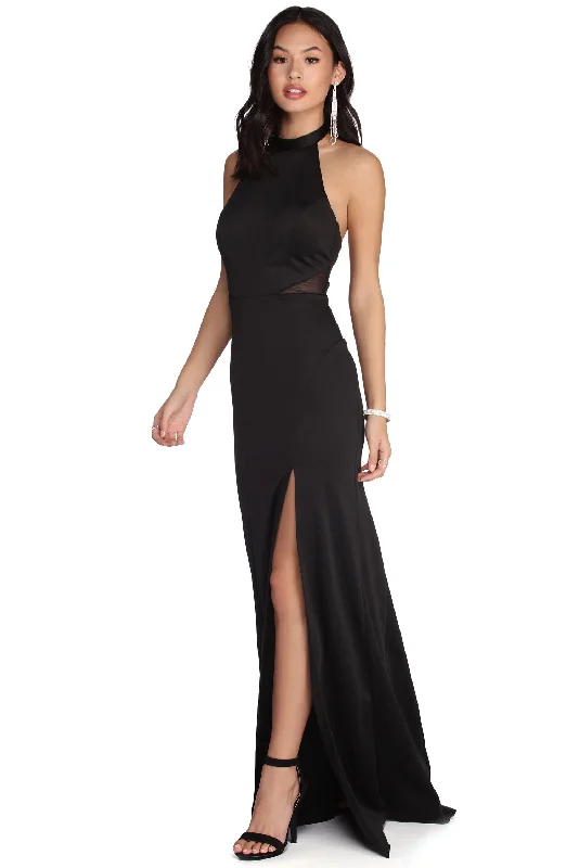 Natalia Formal High Slit Dress Women's Clothing For Holiday Travel