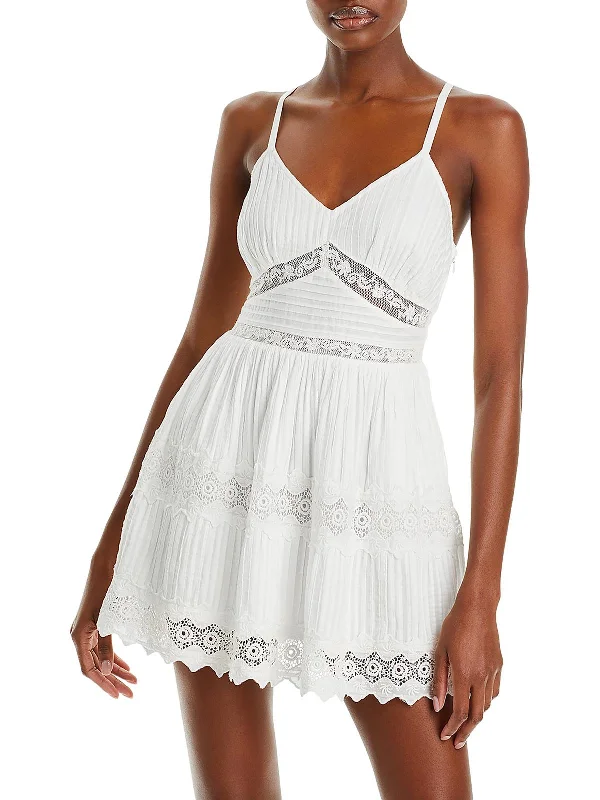 Womens Crochet Trim Cotton Sundress Women Wear Boutique