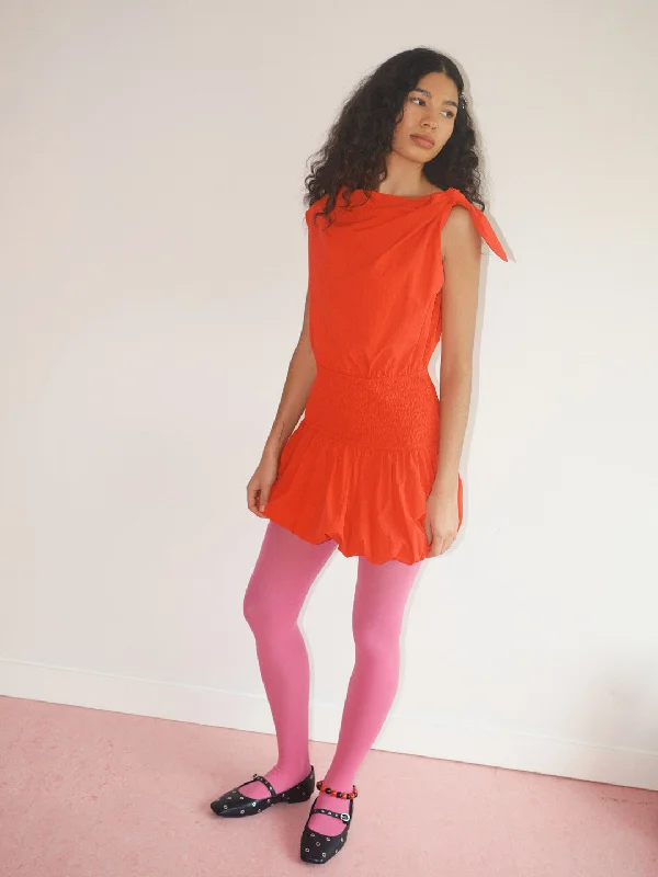 Alice Bubble Dress - Candy Red Women's Seasonal Clothes