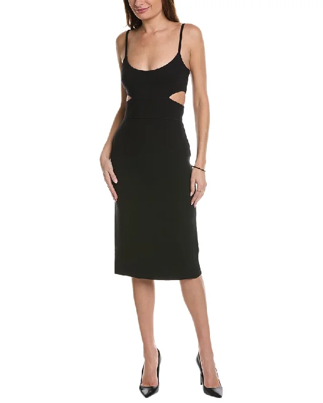 Michael Kors Collection Cutout Wool-Blend Sheath Dress Women's Activewear Apparel