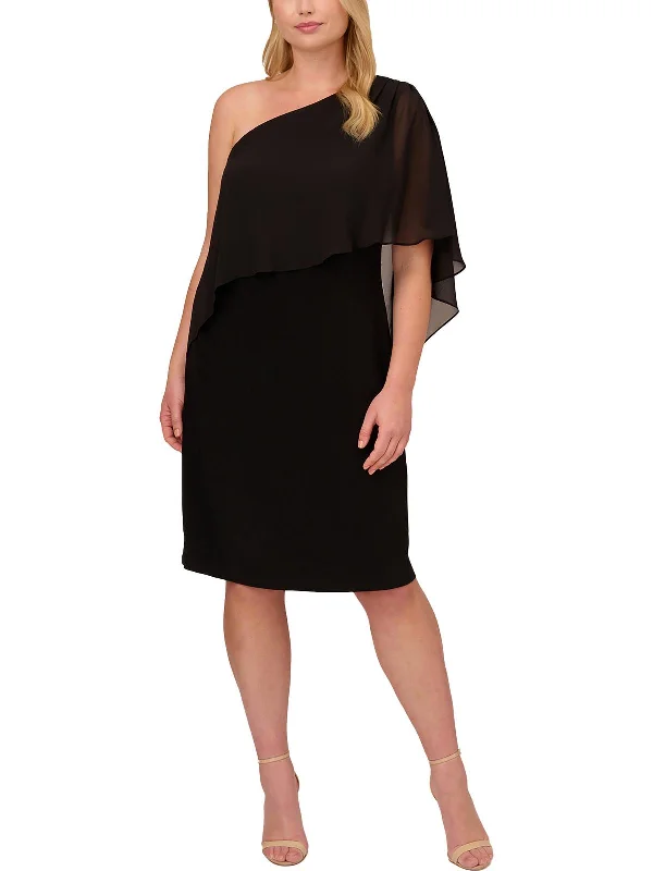 Womens Midi Gathered Cocktail And Party Dress Women's Weekend Outfit