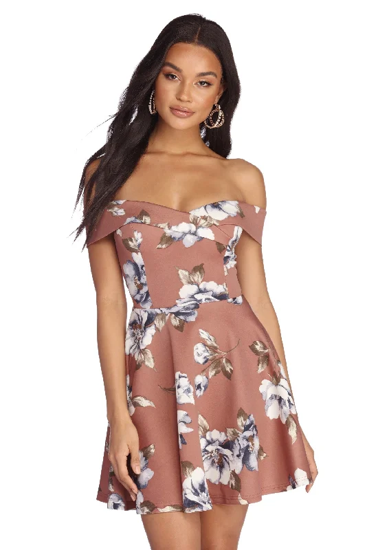 Pretty And Picturesque Skater Dress Trendy Women's Fashion