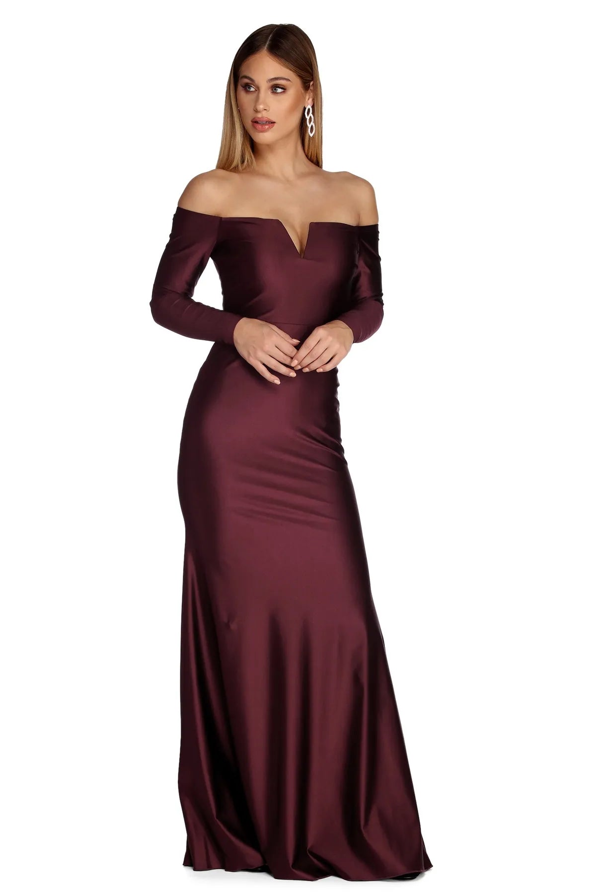 Kimora Formal Off The Shoulder Dress Women's Evening Wear Attire