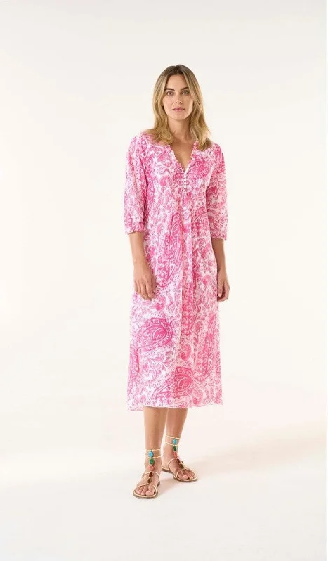 Hydra pink  long poppy Women's Night-Out Outfit