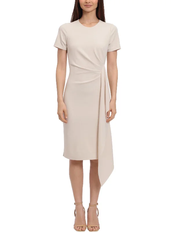 Womens Gathered Office Sheath Dress Timeless Women's Clothes