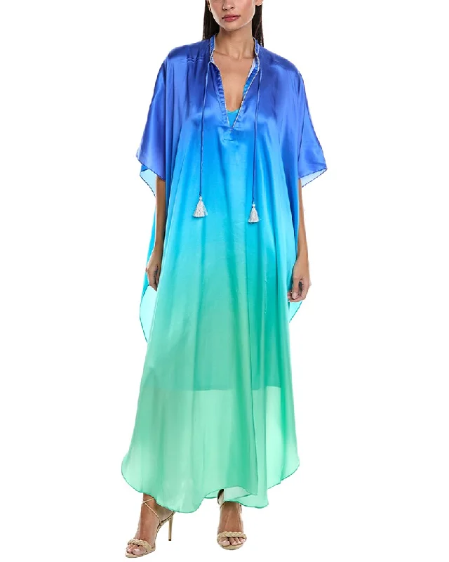 Johnny Was Hilda Silk Kaftan Affordable Trendy Clothes For Women