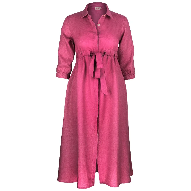 Louisa fit & Flare Button Dress Mauve Women's Functional Apparel For Outdoor Activities