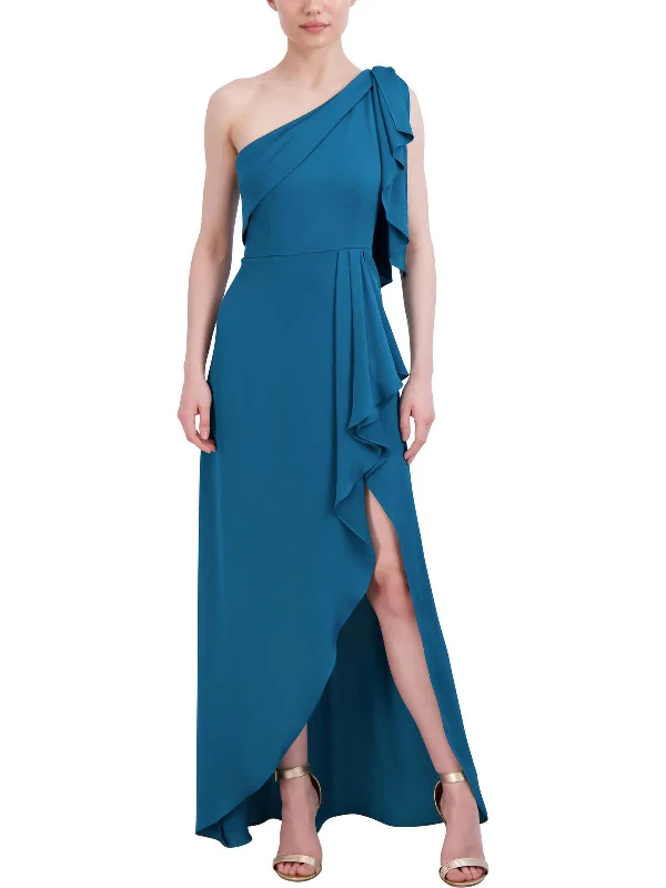 Womens One Shoulder Long Evening Dress Women's Holiday Clothing