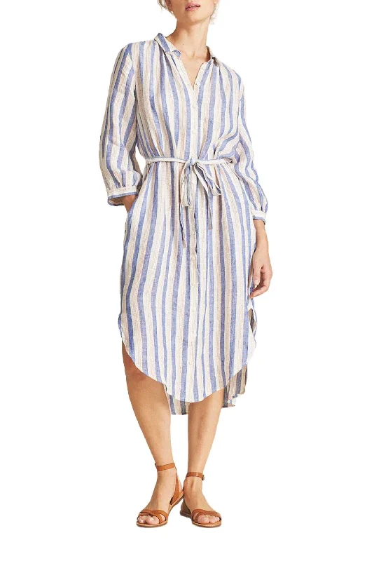 Joni Dress In Azul Stripe Outfits Ideas