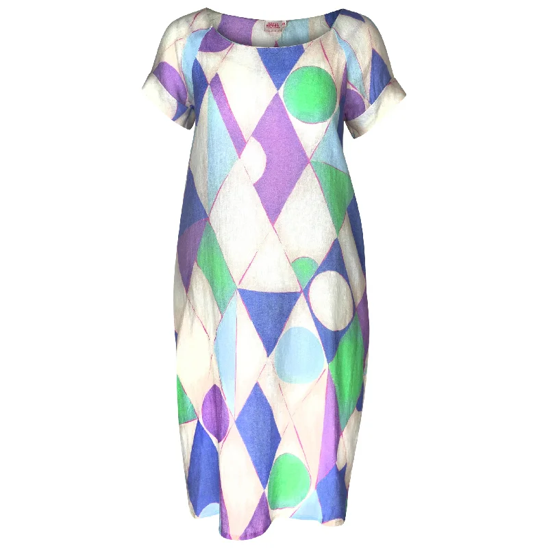 Karen Cocoon Geometric Dress Fashion-forward Women's Wear