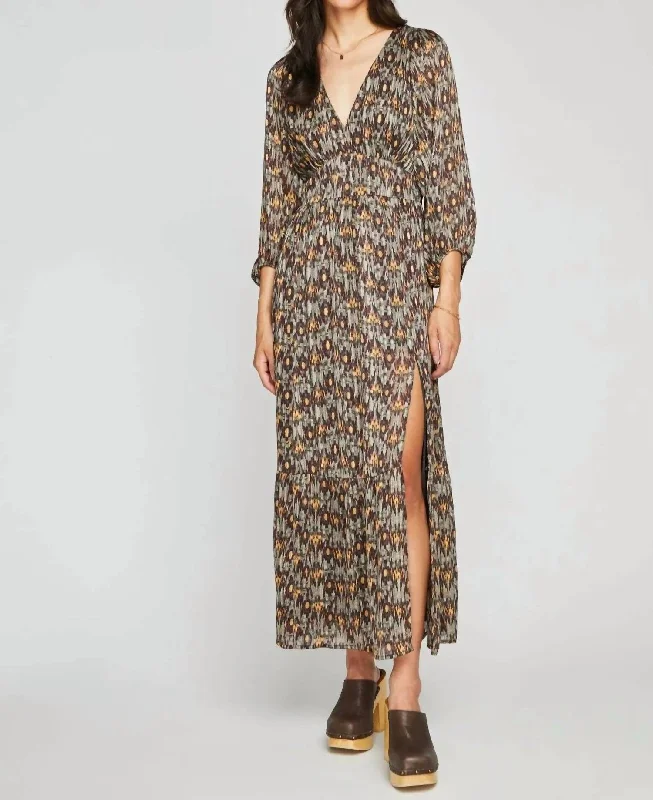 Beatrice Dress In Olive Grimmer Women's Comfortable Apparel