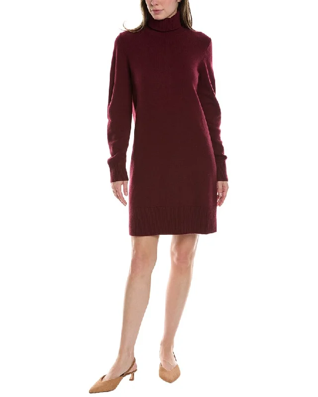 Michael Kors Collection Kaia Turtleneck Cashmere Dress Elegant Women's Clothing Online