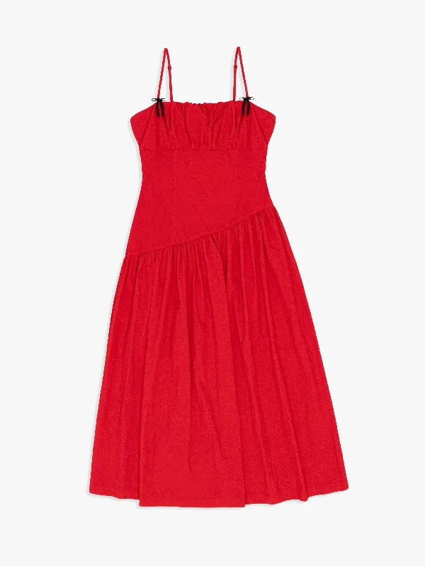 Meg Dress - Candy Red Women's Clothes For Special Occasions