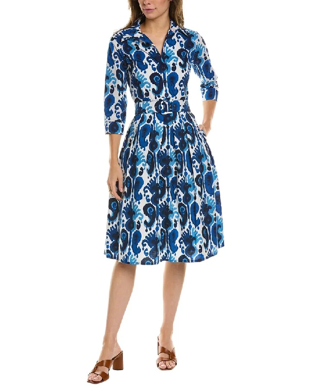 Samantha Sung Audrey 1 3/4-Sleeve Shirtdress Women Wear Brands