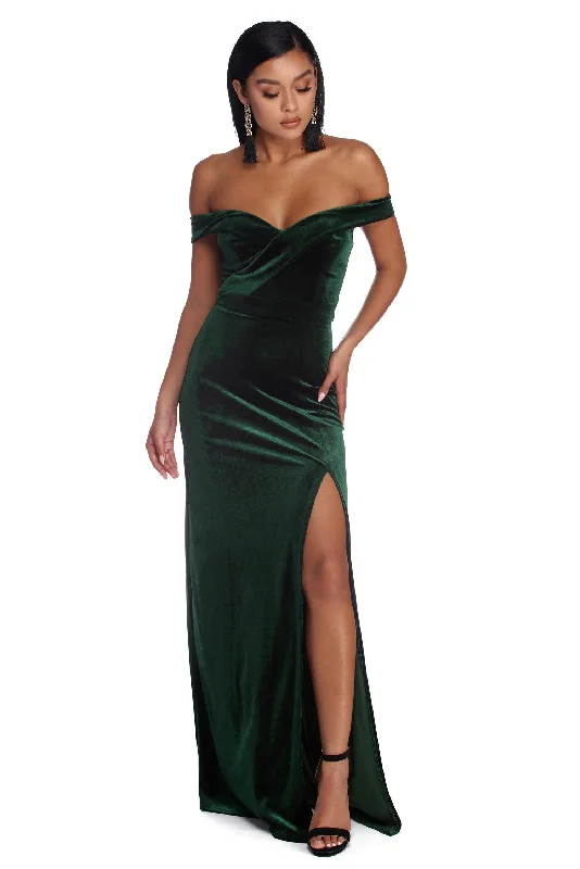 Josephine Formal Velvet Sweetheart Dress Women's Occasion Wear Clothing