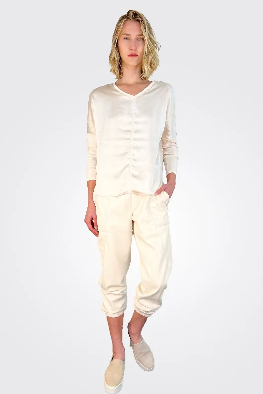 Kaja Pants - Cream Affordable Women's Clothing Sale Online