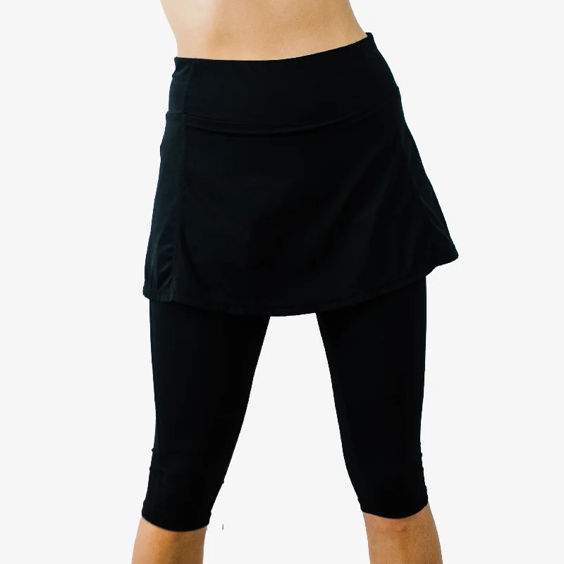 Women's Short Sport Skirt With Attached 17" Leggings Trendy Women's Fashion