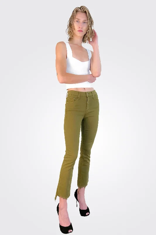 The Insider Crop Step Fray - Fir Green Women's Seasonal Garments