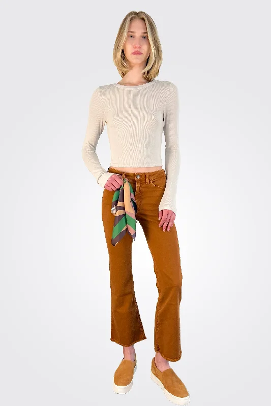 Olivia Trousers - Brown Clothes Woman