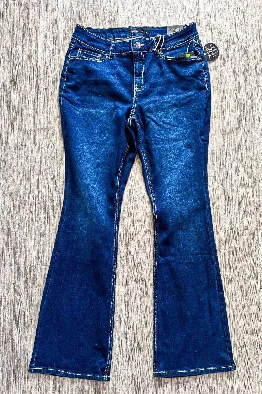 Sustainable High-Rise Bootcut Jean - Dark Indigo - TUMMY CONTROL - MADE IN USA Women's Elegant Clothes