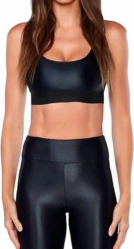 Sweeper Sports Bra In Black Women's Formal Event Clothing