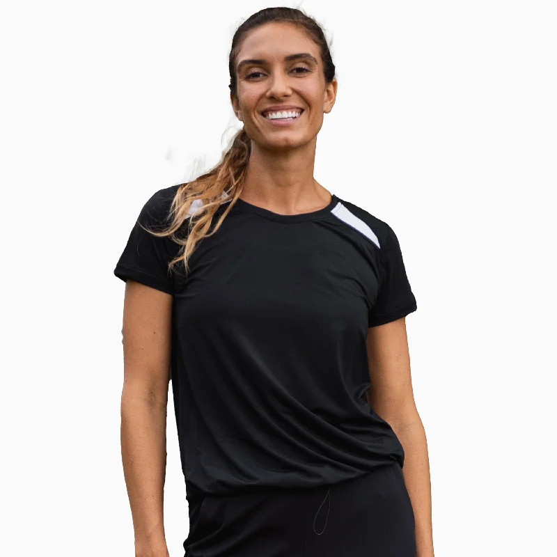 Women's Loose Fit Cinched Tee Women's Activewear for Exercise and Sports