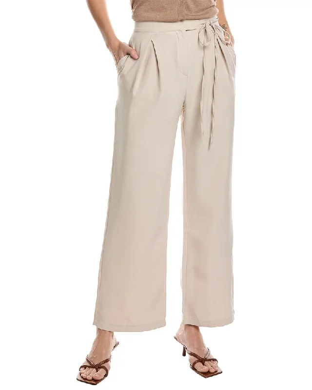 Madison Miles Pleated Straight Pant Women's Wardrobe Apparel