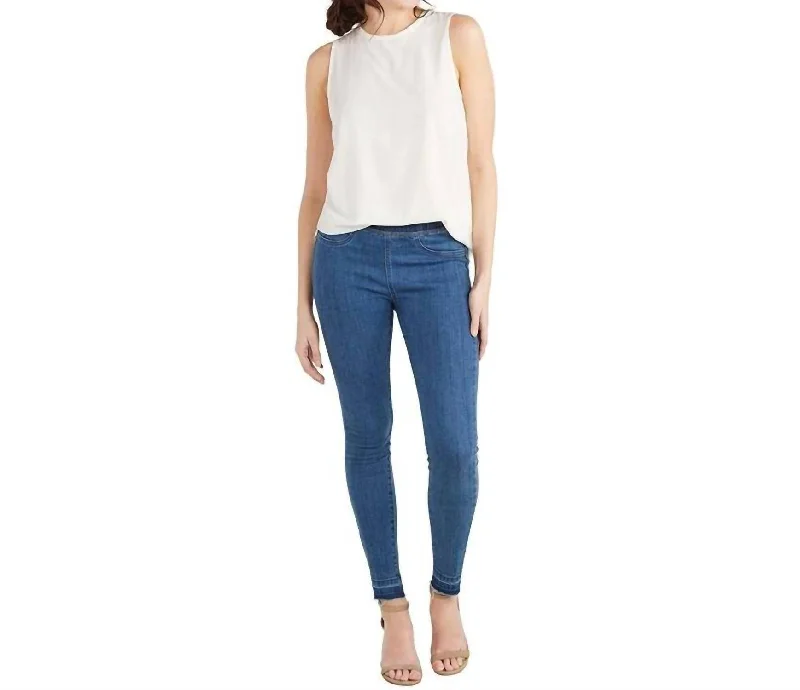 Sarah Denim Legging In Medium Wash Boutique Dress Online