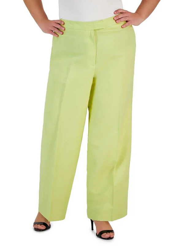 Womens High Rise Stretch Wide Leg Pants Women's Comfortable Lounge Attire