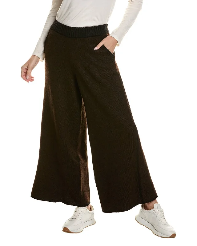 WeWoreWhat Piped Wide Leg Pull-On Pant Women's Luxury Attire