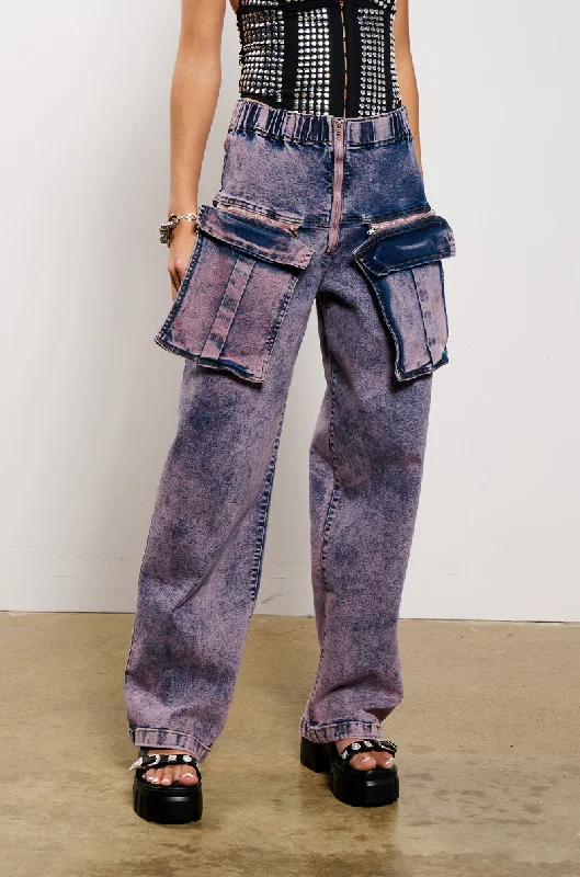 JUST WANNA ROCK CARGO JEAN Women's Clothing Online